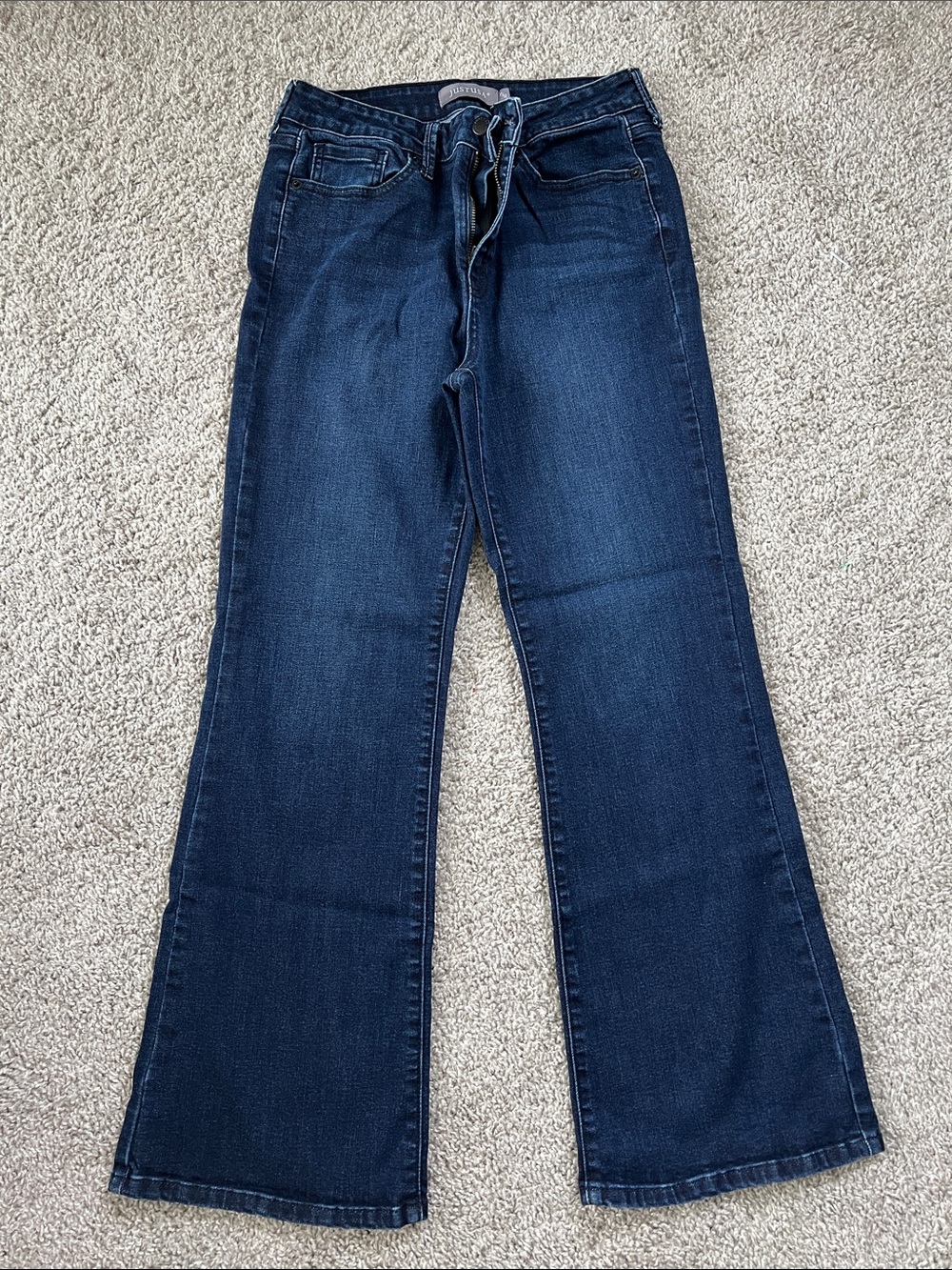 Just USA Indigo Flare Wide-Leg Jeans